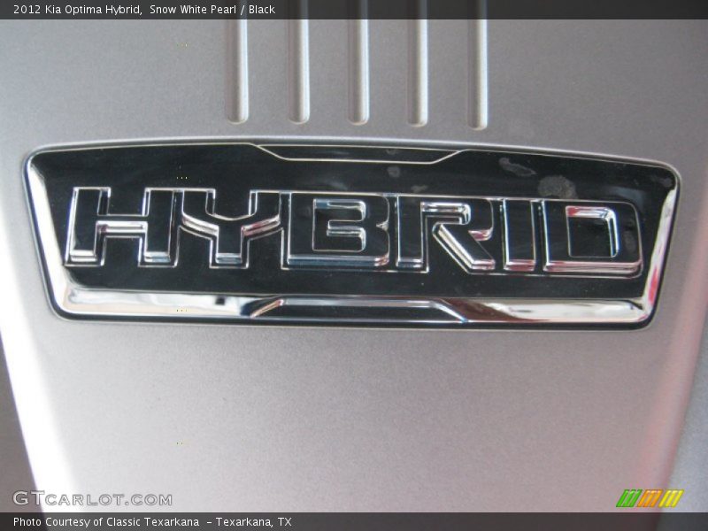 Snow White Pearl / Black 2012 Kia Optima Hybrid