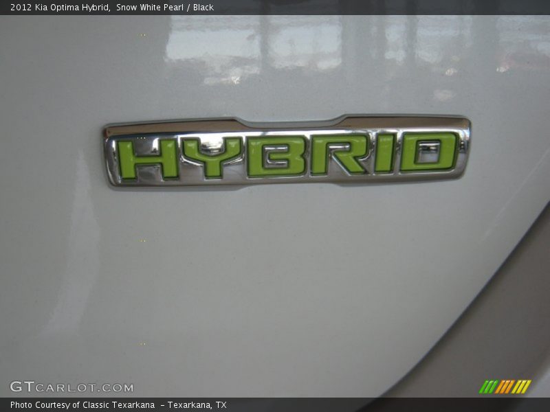 Snow White Pearl / Black 2012 Kia Optima Hybrid