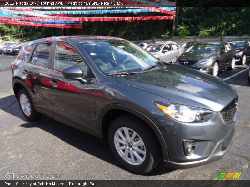 Metropolitan Gray Mica / Black 2013 Mazda CX-5 Touring AWD