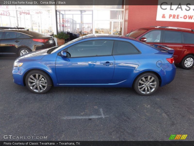 Corsa Blue / Black 2013 Kia Forte Koup SX
