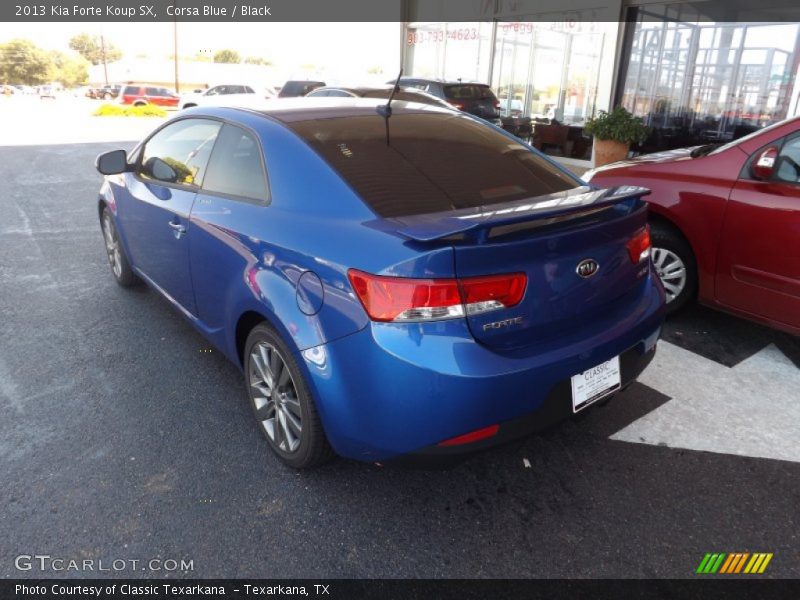 Corsa Blue / Black 2013 Kia Forte Koup SX