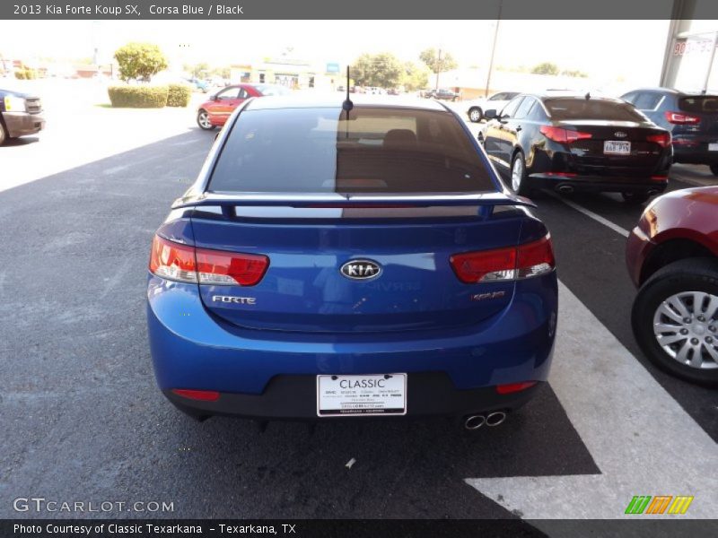 Corsa Blue / Black 2013 Kia Forte Koup SX