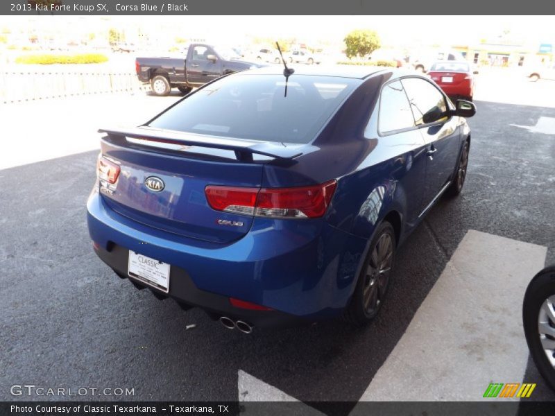 Corsa Blue / Black 2013 Kia Forte Koup SX