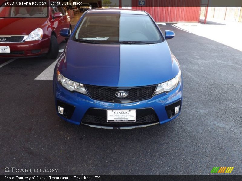 Corsa Blue / Black 2013 Kia Forte Koup SX