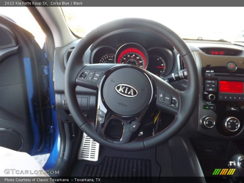 Corsa Blue / Black 2013 Kia Forte Koup SX