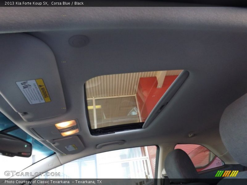 Corsa Blue / Black 2013 Kia Forte Koup SX