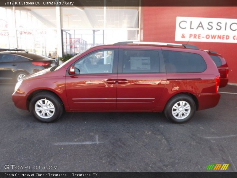 Claret Red / Gray 2012 Kia Sedona LX