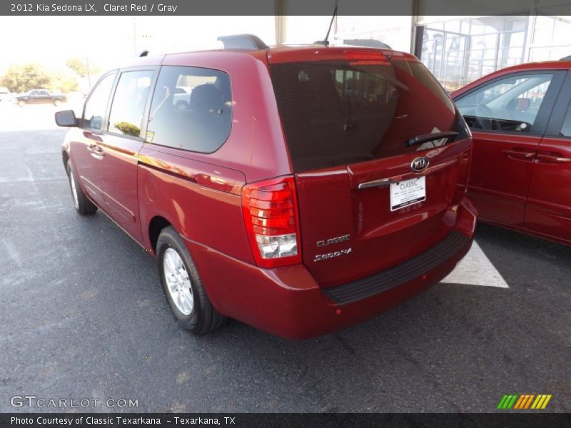 Claret Red / Gray 2012 Kia Sedona LX