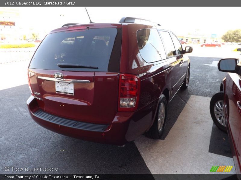 Claret Red / Gray 2012 Kia Sedona LX