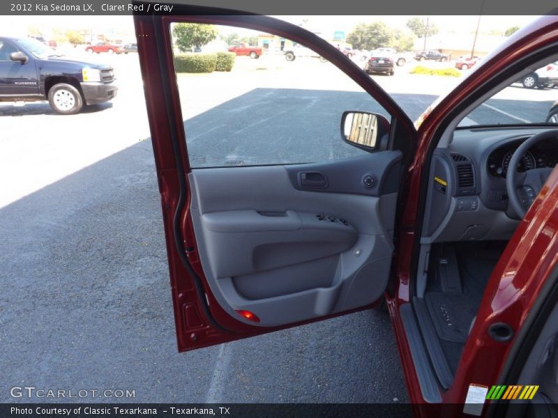 Claret Red / Gray 2012 Kia Sedona LX