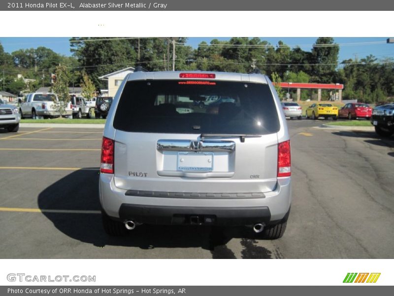 Alabaster Silver Metallic / Gray 2011 Honda Pilot EX-L