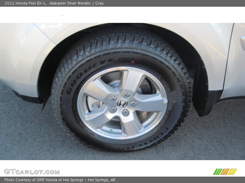Alabaster Silver Metallic / Gray 2011 Honda Pilot EX-L