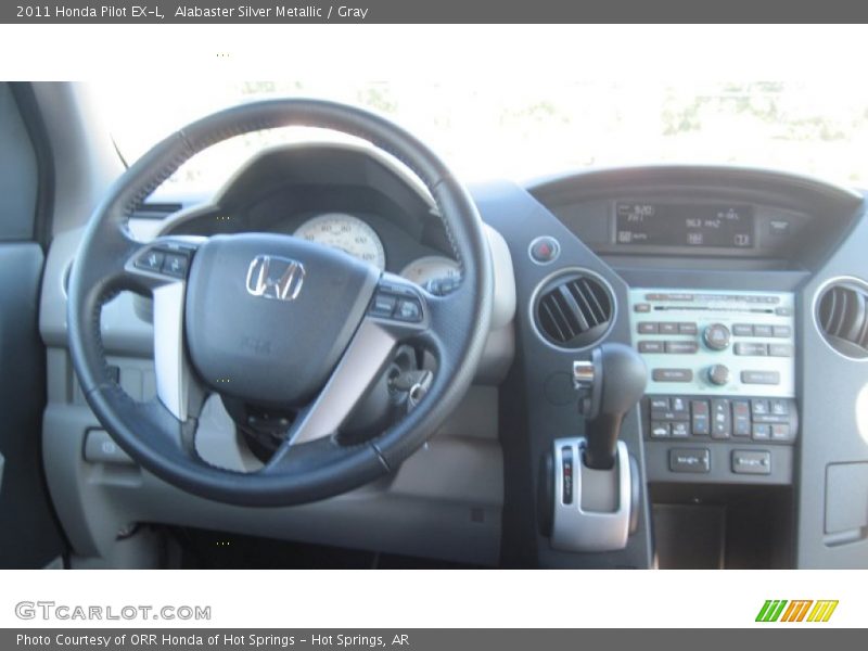 Alabaster Silver Metallic / Gray 2011 Honda Pilot EX-L