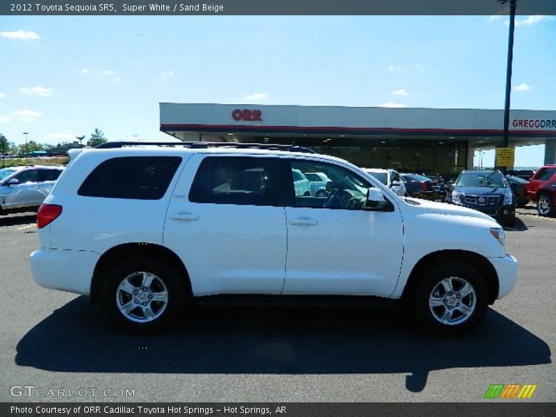 Super White / Sand Beige 2012 Toyota Sequoia SR5