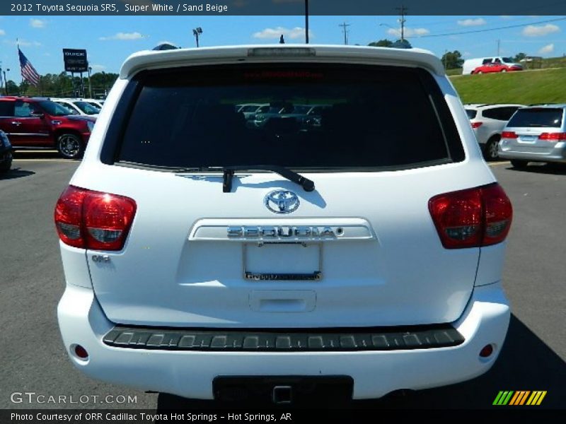 Super White / Sand Beige 2012 Toyota Sequoia SR5