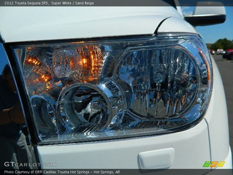 Super White / Sand Beige 2012 Toyota Sequoia SR5