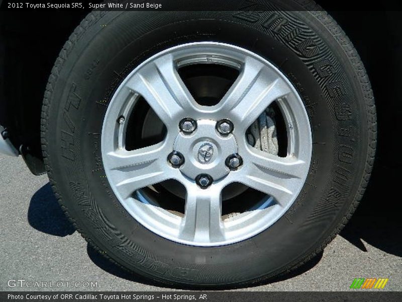 Super White / Sand Beige 2012 Toyota Sequoia SR5