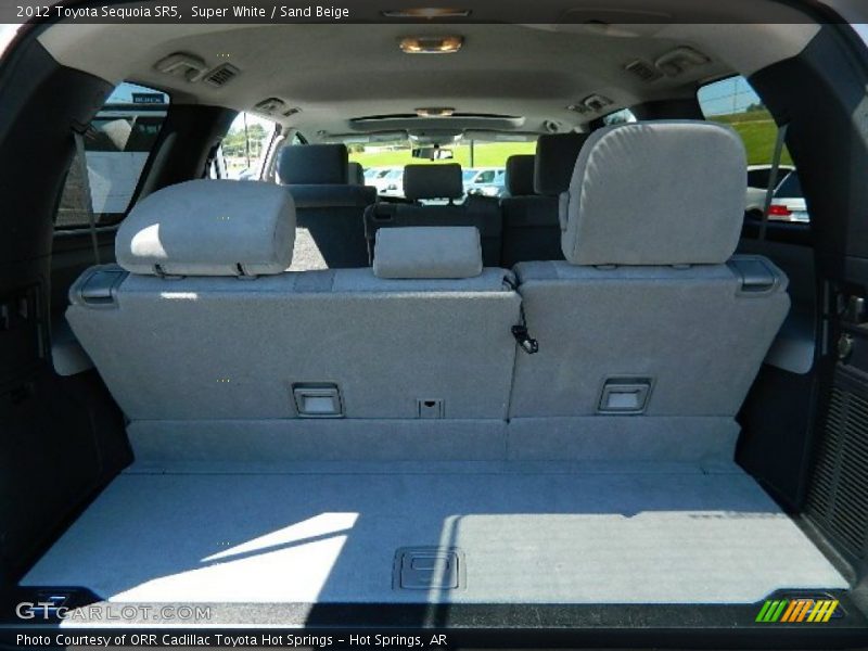 Super White / Sand Beige 2012 Toyota Sequoia SR5