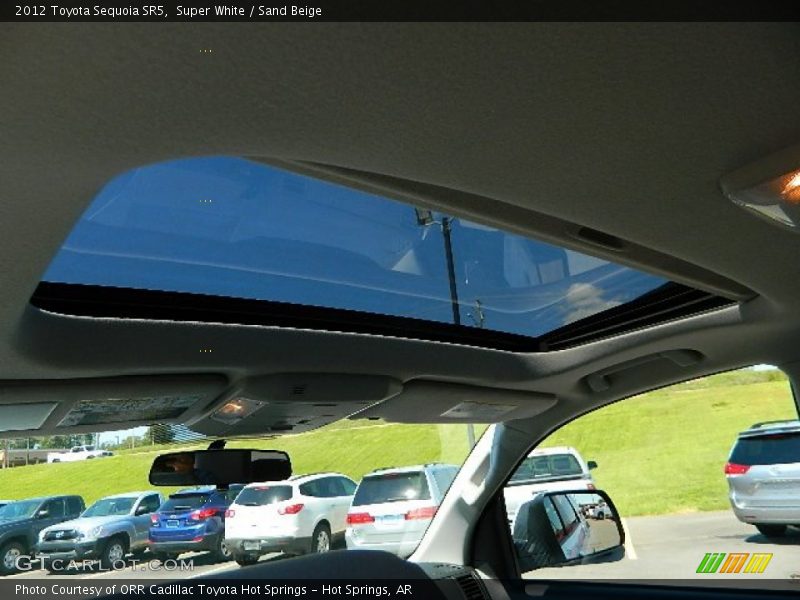 Super White / Sand Beige 2012 Toyota Sequoia SR5