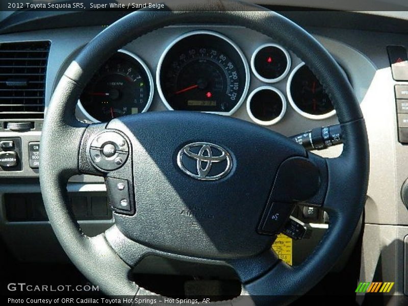 Super White / Sand Beige 2012 Toyota Sequoia SR5