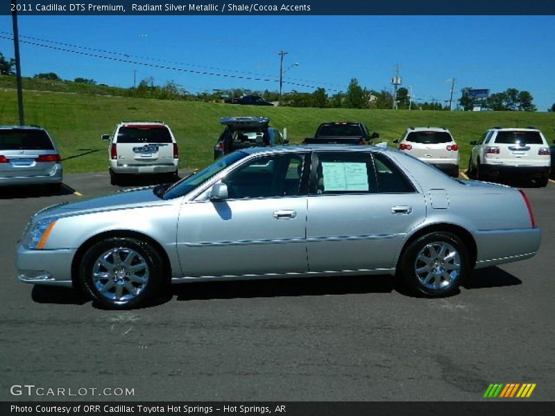 Radiant Silver Metallic / Shale/Cocoa Accents 2011 Cadillac DTS Premium