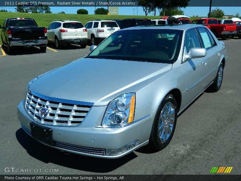 Radiant Silver Metallic / Shale/Cocoa Accents 2011 Cadillac DTS Premium