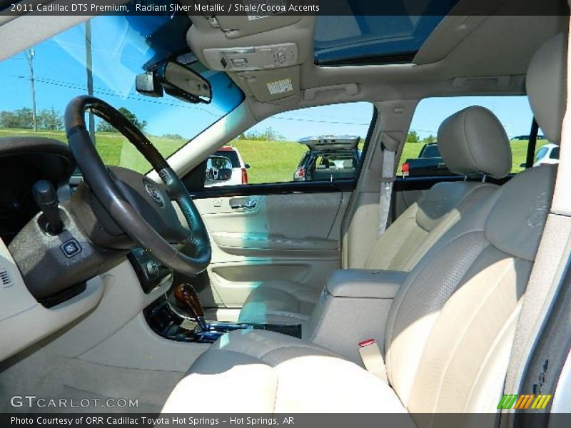 Radiant Silver Metallic / Shale/Cocoa Accents 2011 Cadillac DTS Premium
