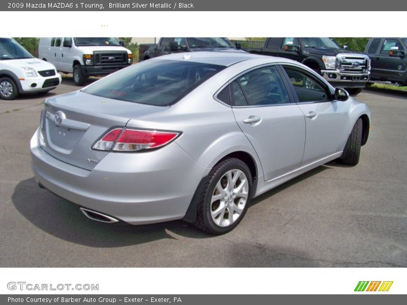 Brilliant Silver Metallic / Black 2009 Mazda MAZDA6 s Touring