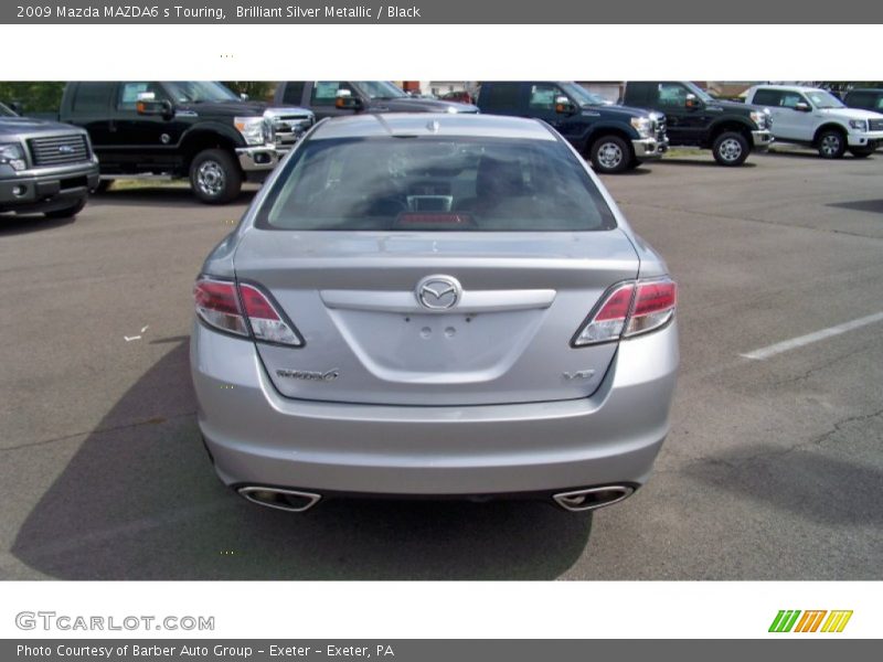 Brilliant Silver Metallic / Black 2009 Mazda MAZDA6 s Touring