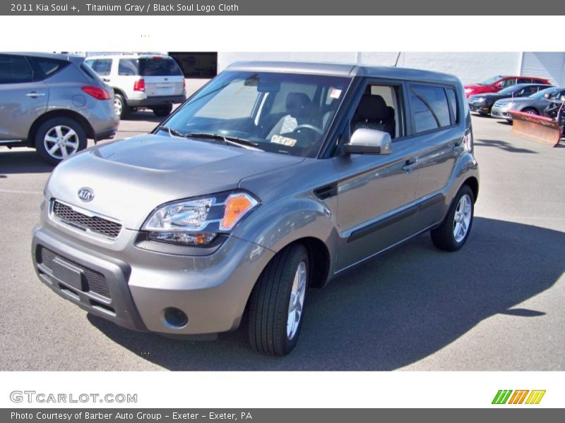 Titanium Gray / Black Soul Logo Cloth 2011 Kia Soul +