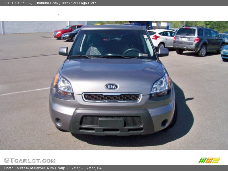 Titanium Gray / Black Soul Logo Cloth 2011 Kia Soul +