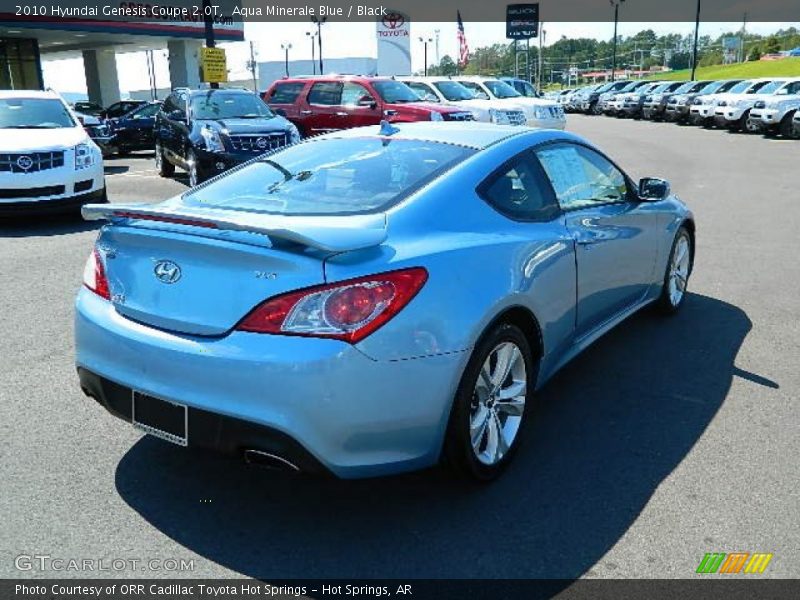 Aqua Minerale Blue / Black 2010 Hyundai Genesis Coupe 2.0T