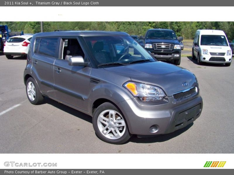 Titanium Gray / Black Soul Logo Cloth 2011 Kia Soul +