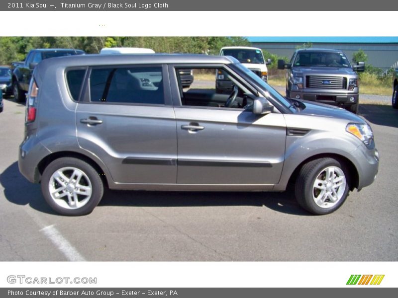 Titanium Gray / Black Soul Logo Cloth 2011 Kia Soul +