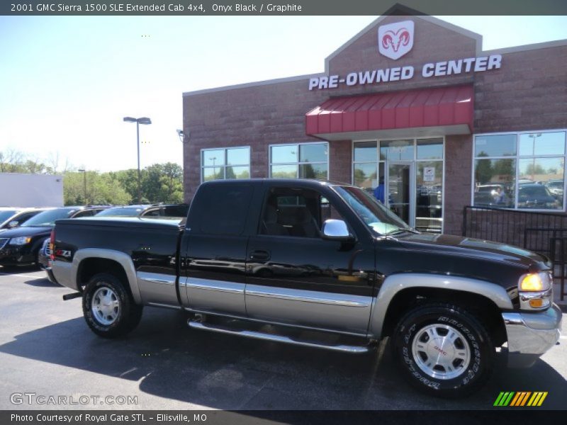 Onyx Black / Graphite 2001 GMC Sierra 1500 SLE Extended Cab 4x4