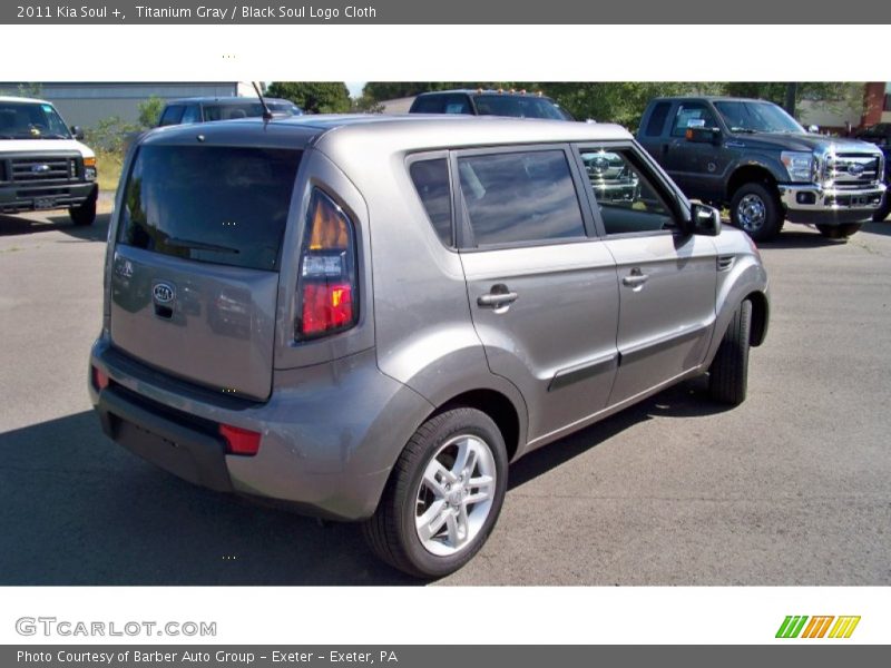 Titanium Gray / Black Soul Logo Cloth 2011 Kia Soul +