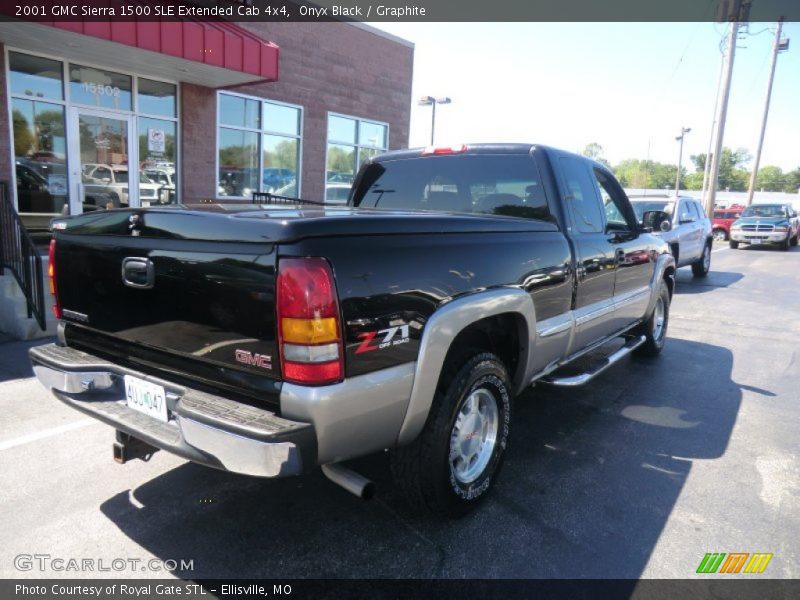 Onyx Black / Graphite 2001 GMC Sierra 1500 SLE Extended Cab 4x4