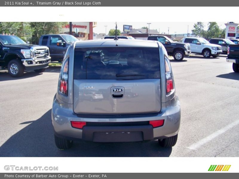 Titanium Gray / Black Soul Logo Cloth 2011 Kia Soul +