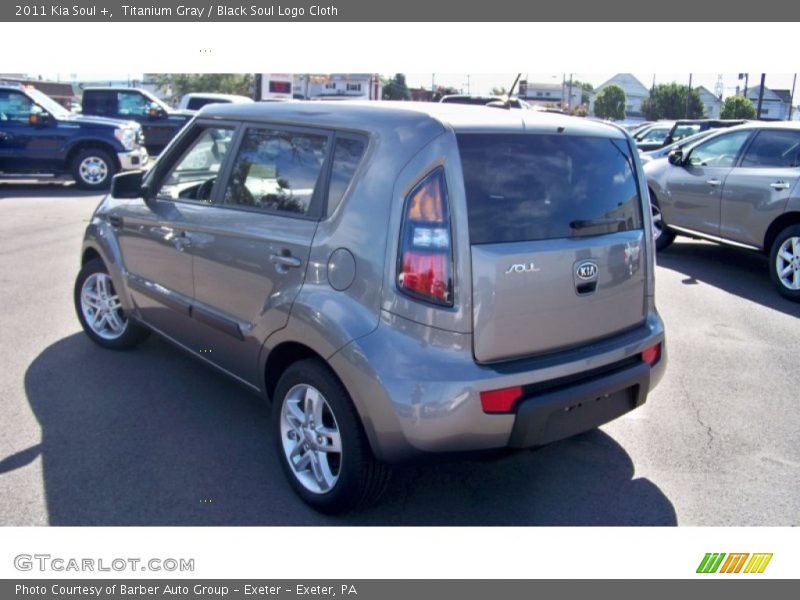 Titanium Gray / Black Soul Logo Cloth 2011 Kia Soul +