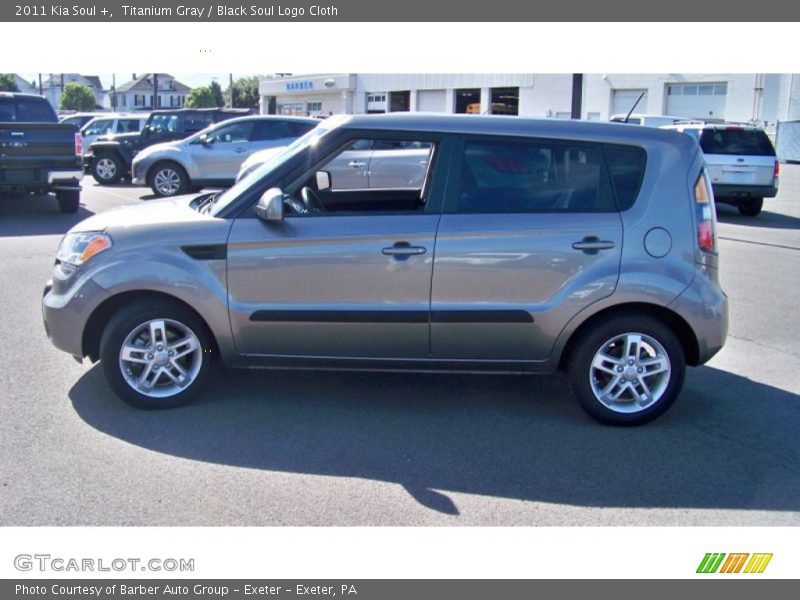 Titanium Gray / Black Soul Logo Cloth 2011 Kia Soul +