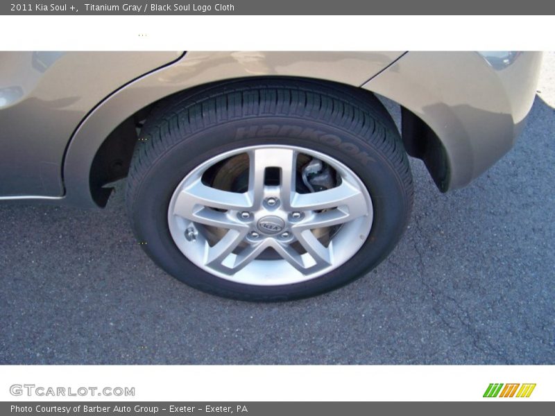 Titanium Gray / Black Soul Logo Cloth 2011 Kia Soul +