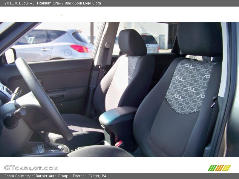 Titanium Gray / Black Soul Logo Cloth 2011 Kia Soul +