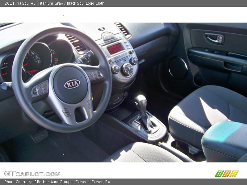 Titanium Gray / Black Soul Logo Cloth 2011 Kia Soul +
