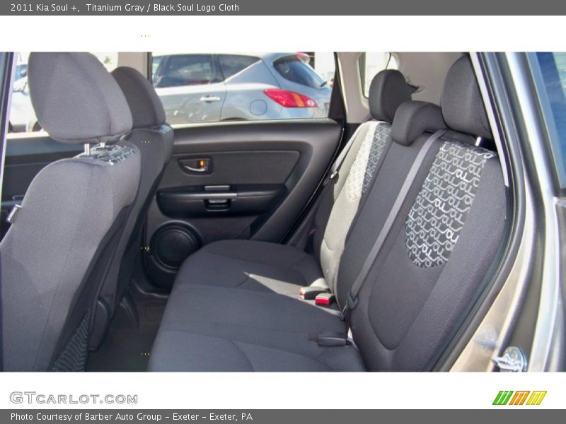Titanium Gray / Black Soul Logo Cloth 2011 Kia Soul +