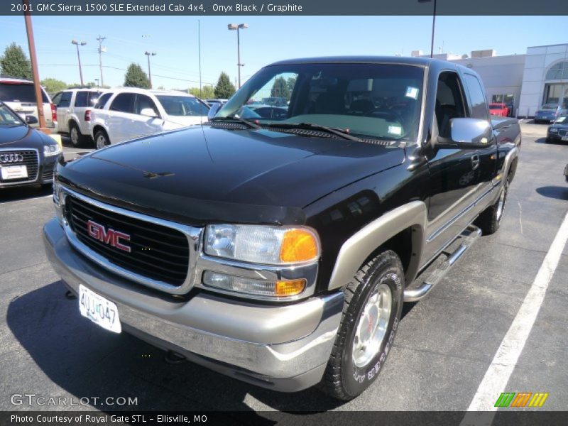Onyx Black / Graphite 2001 GMC Sierra 1500 SLE Extended Cab 4x4