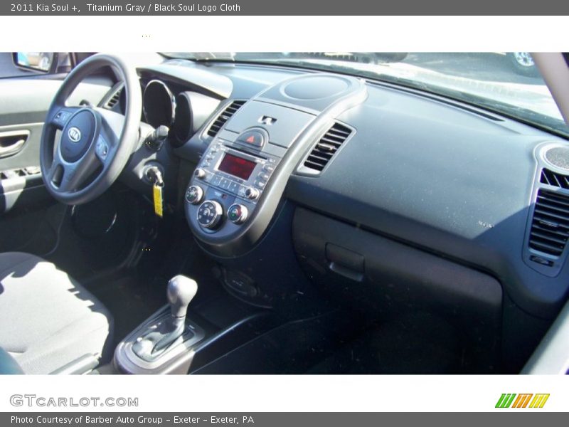 Titanium Gray / Black Soul Logo Cloth 2011 Kia Soul +