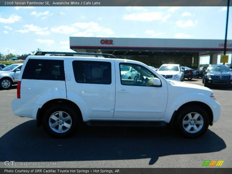 Avalanche White / Cafe Latte 2008 Nissan Pathfinder SE