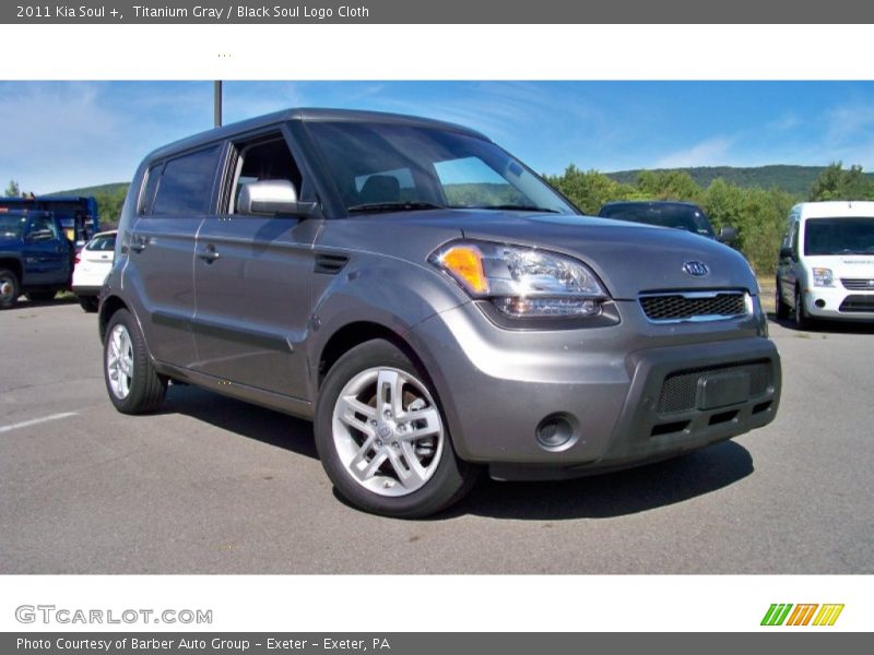 Titanium Gray / Black Soul Logo Cloth 2011 Kia Soul +