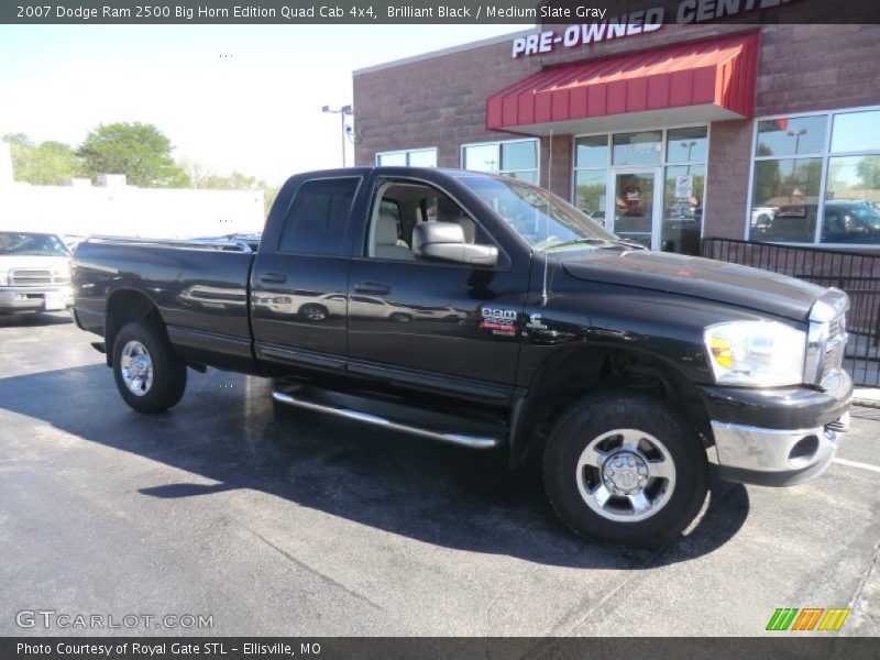 Brilliant Black / Medium Slate Gray 2007 Dodge Ram 2500 Big Horn Edition Quad Cab 4x4