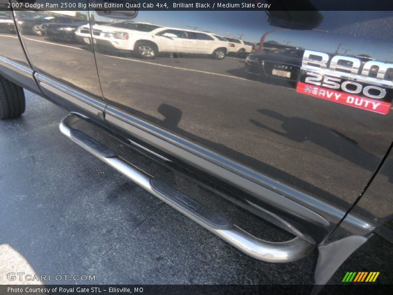 Brilliant Black / Medium Slate Gray 2007 Dodge Ram 2500 Big Horn Edition Quad Cab 4x4